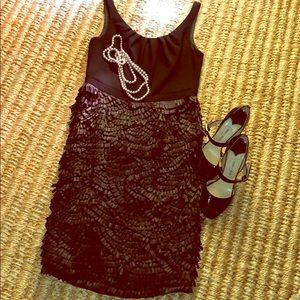 Fun and Sexy Carmen Marc Valvo Black Dress size 4